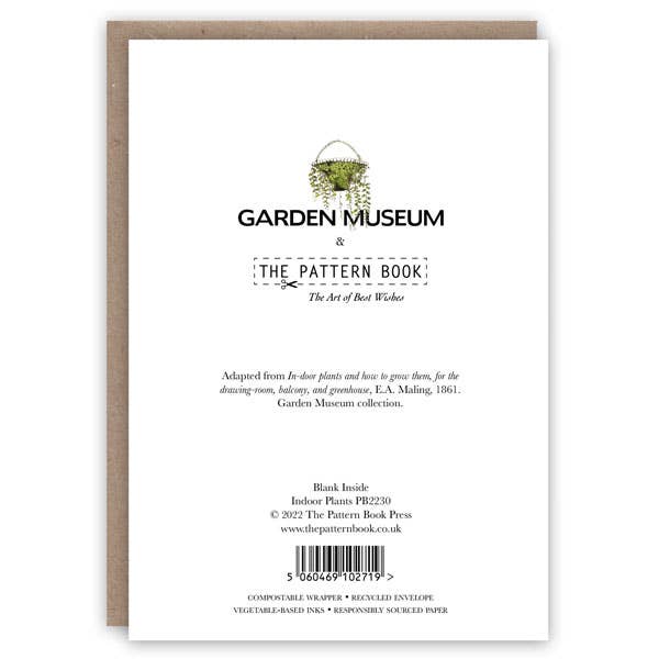 The Pattern Book - Indoor Plants greeting card