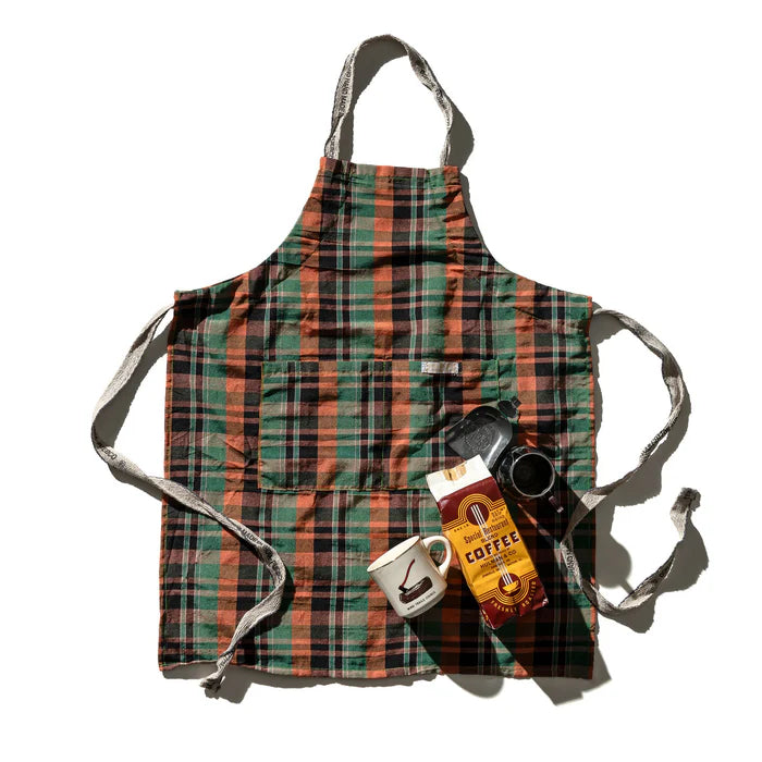 Apron - recycled cotton check apron