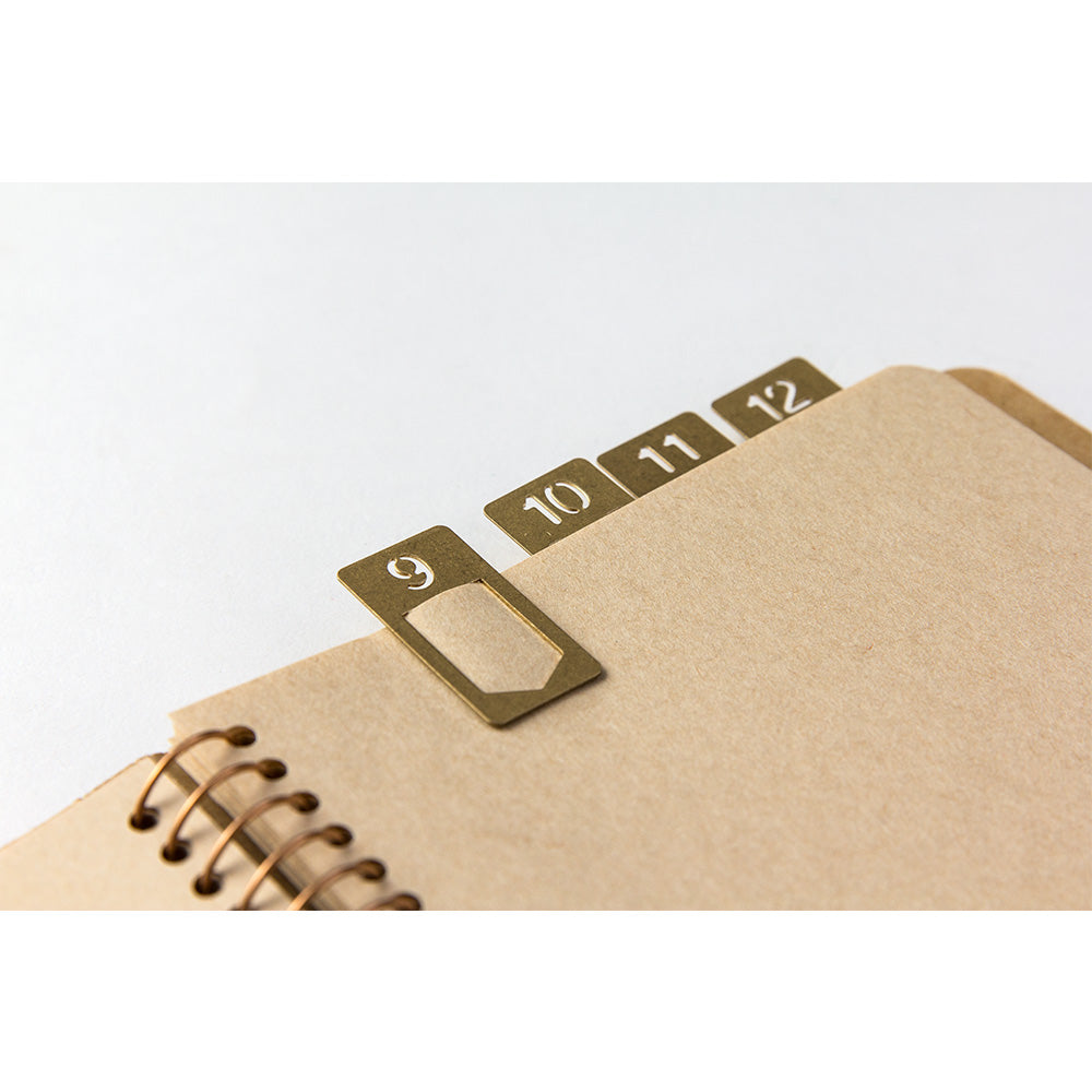 TRAVELER'S CO Brass Number Clips