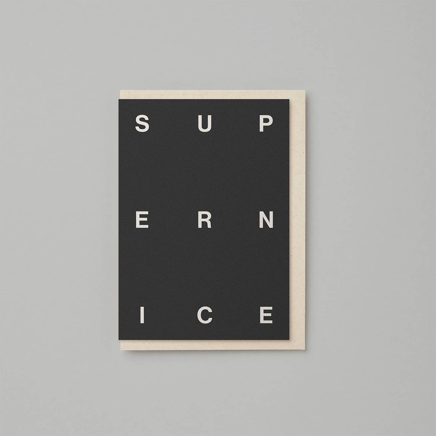 Kinshipped - SUPER NICE typography thank you card