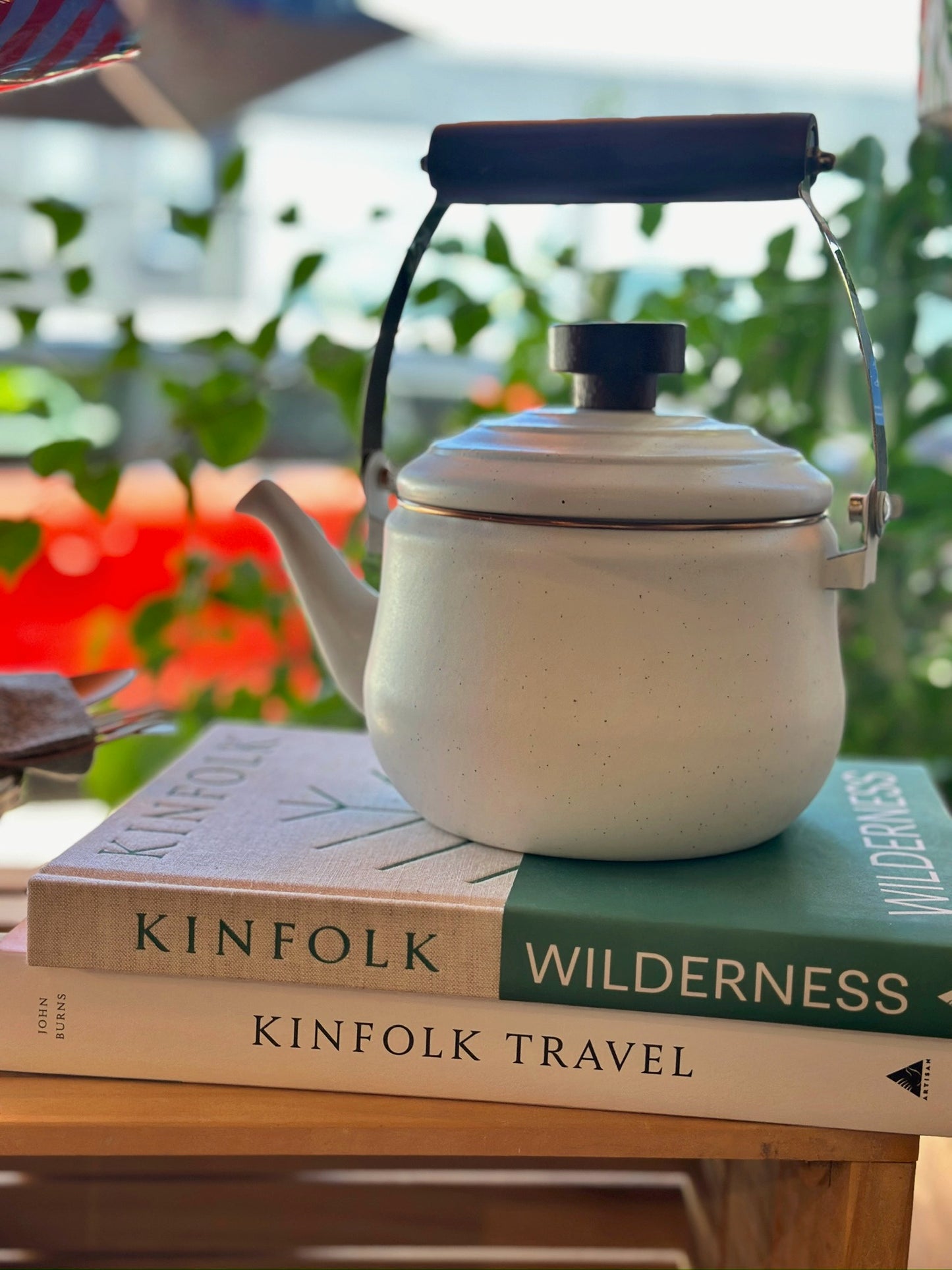 Barebones Enamel teapot