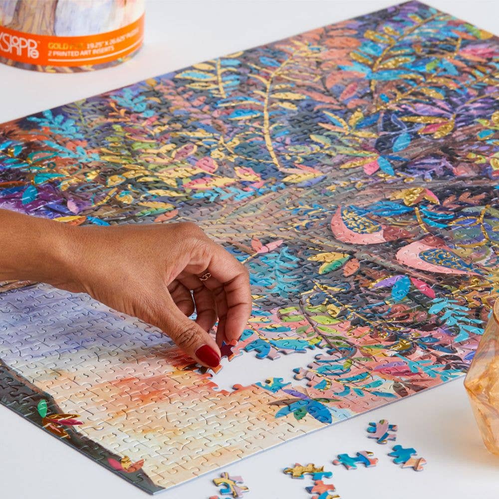 WerkShoppe 1000 Pc Puzzle – Gold Illumination Tree