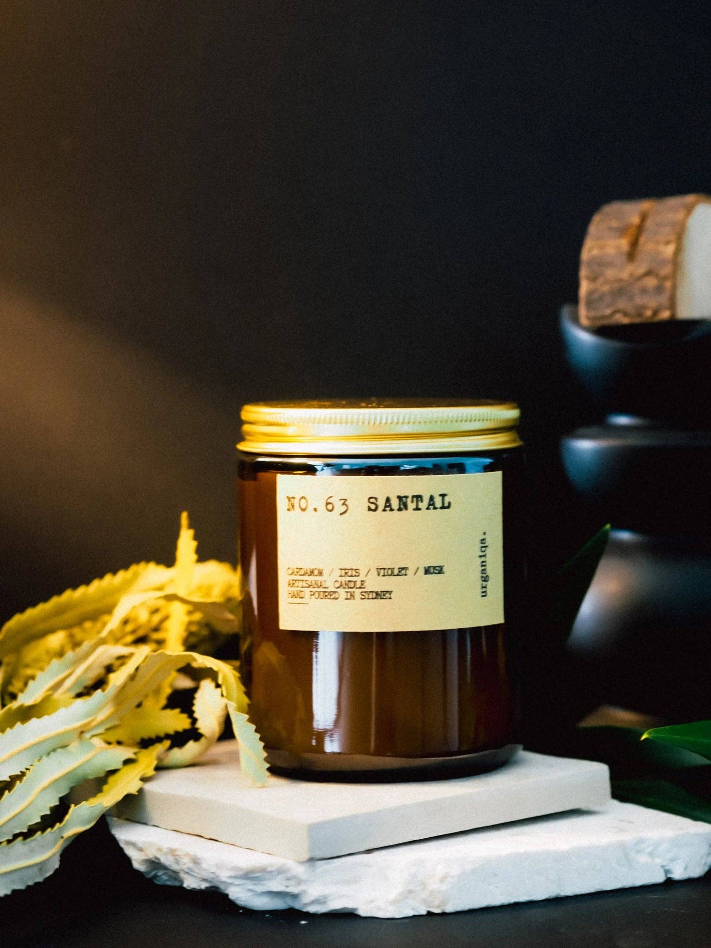 Urganiqa - Santal Scented Soy Candle | Ritual Collection