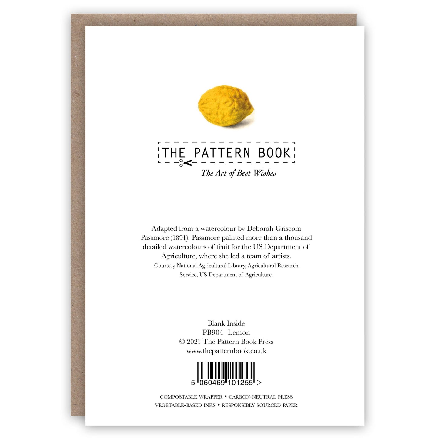 The Pattern Book - Lemon greeting card