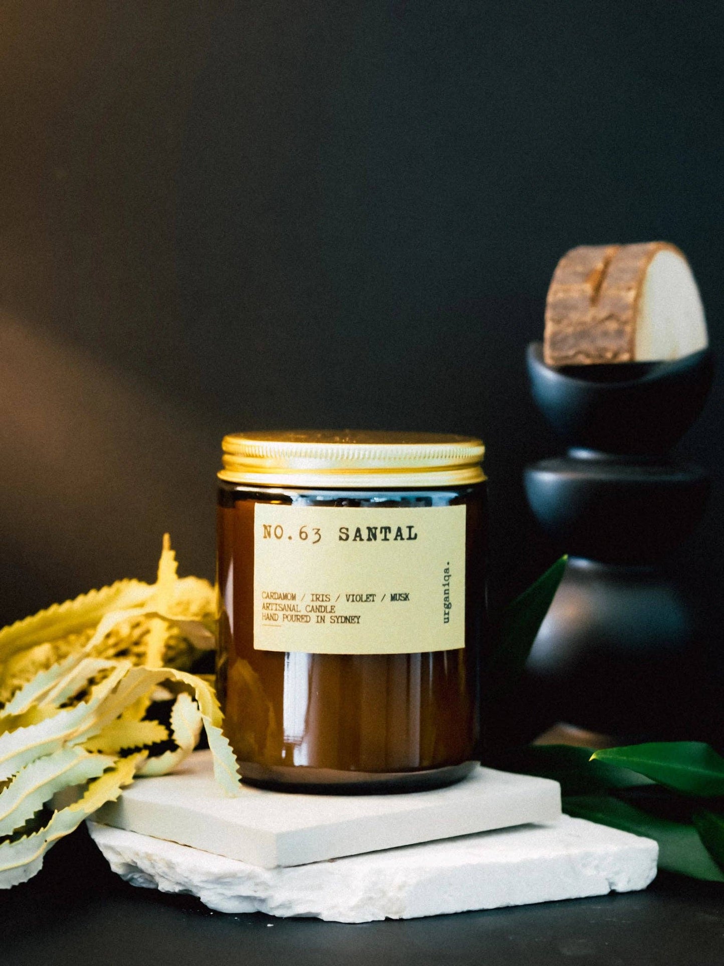 Urganiqa - Santal Scented Soy Candle | Ritual Collection
