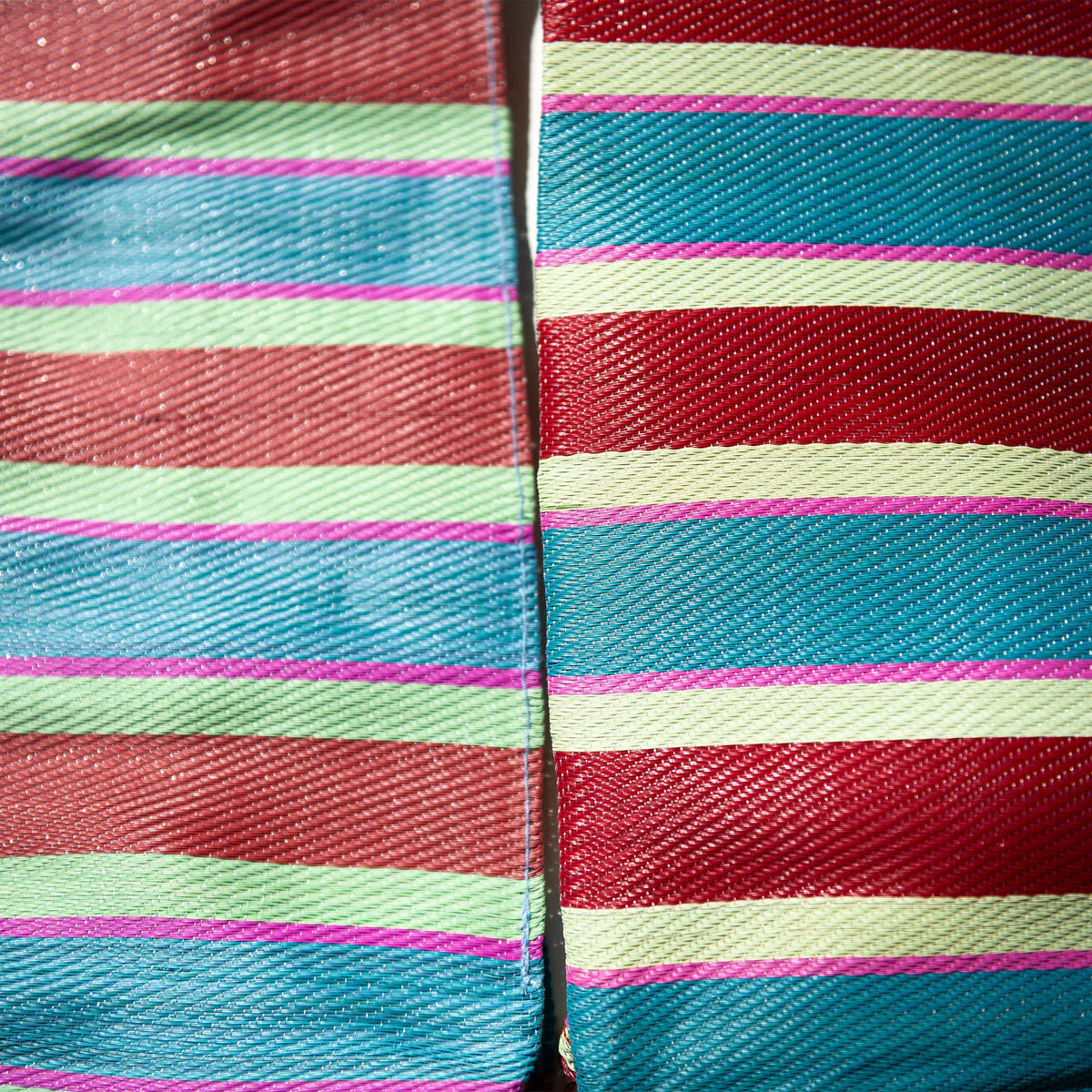 Recycled Plastic Stripe Bag D15