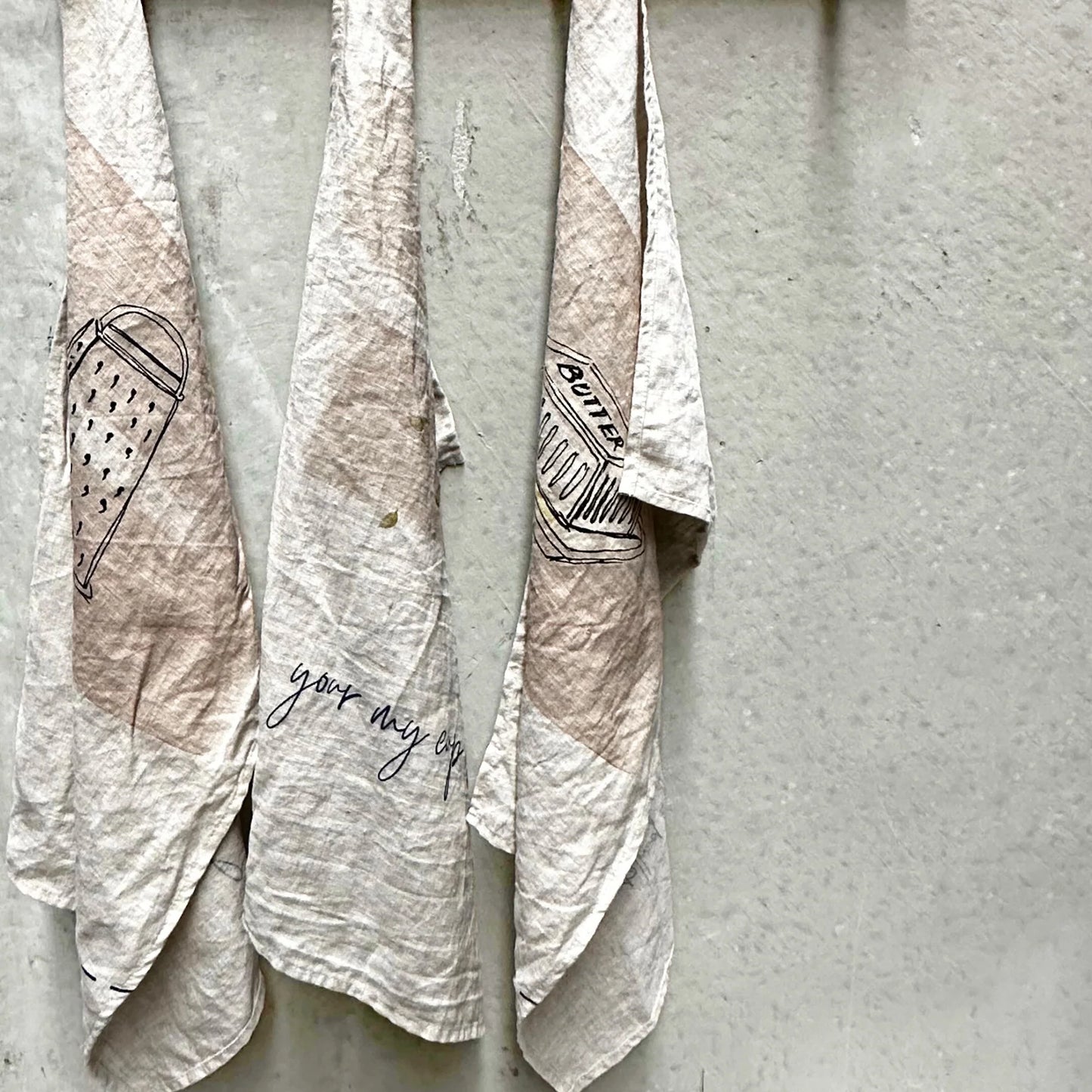 French Linen Tea Towel - Heaven I Earth