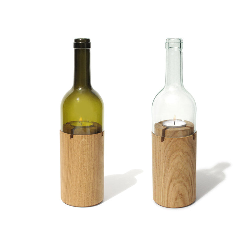 Side by Side Wind Light Wine with Glass