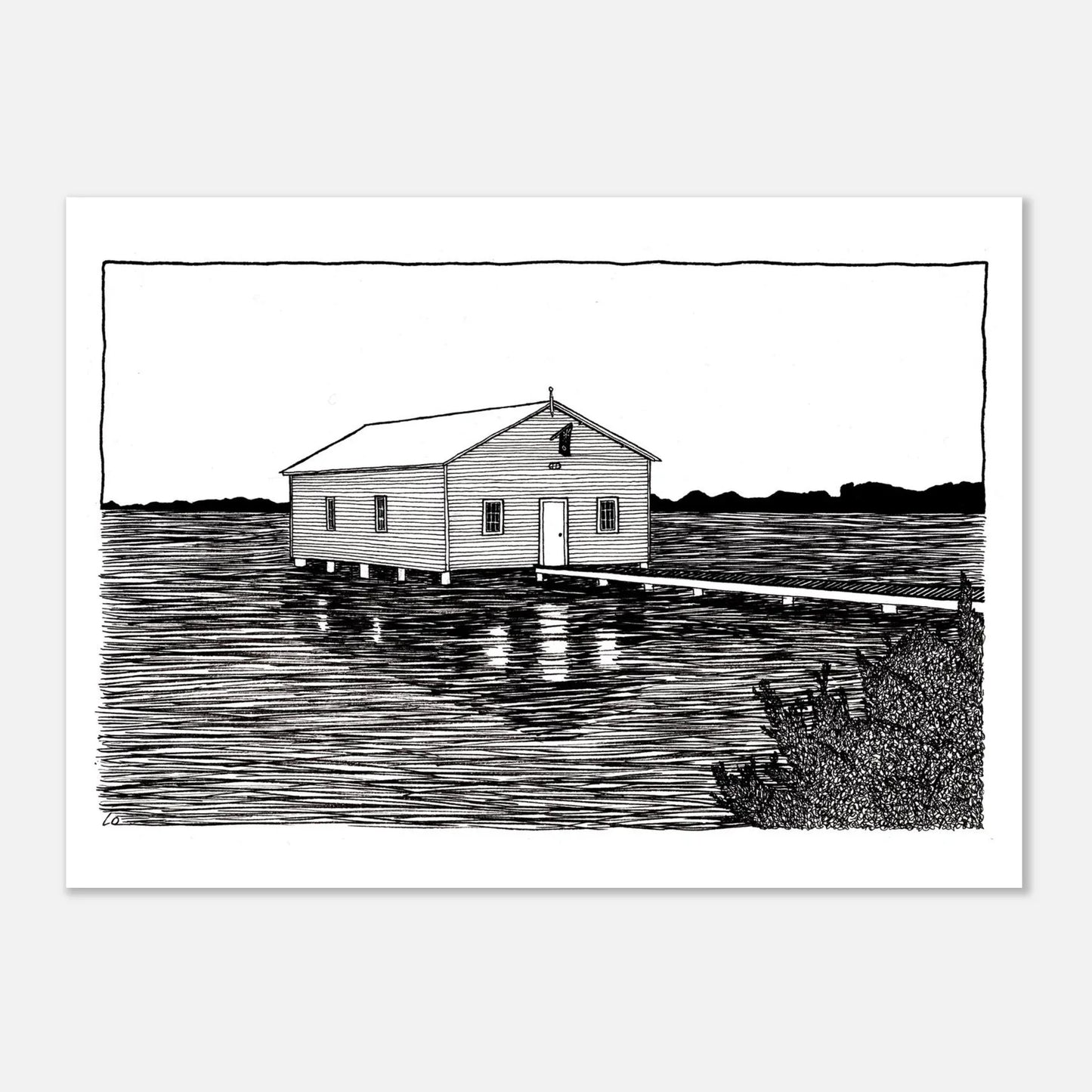 Kiss City Art: Boat House Perth