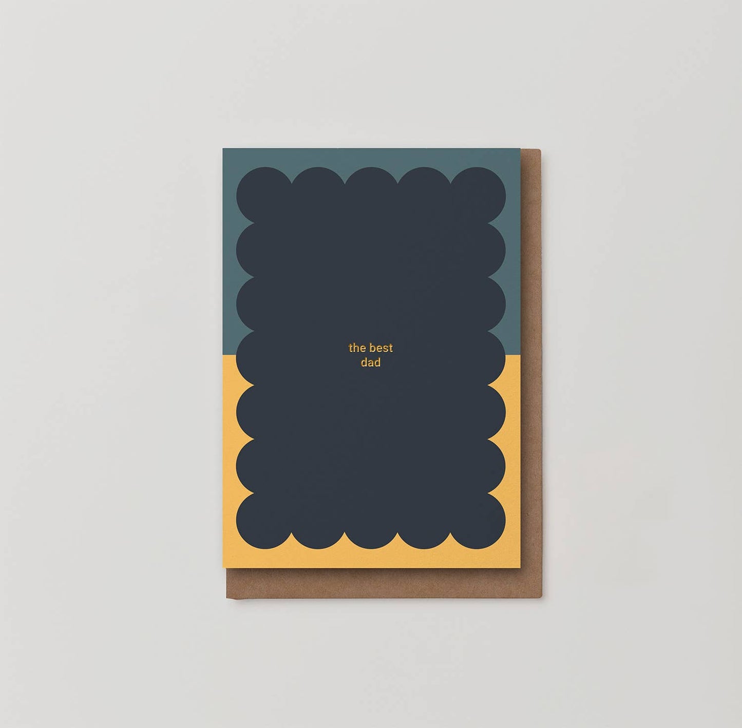 Kinshipped - The best dad Father's Day or Birthday foiled card