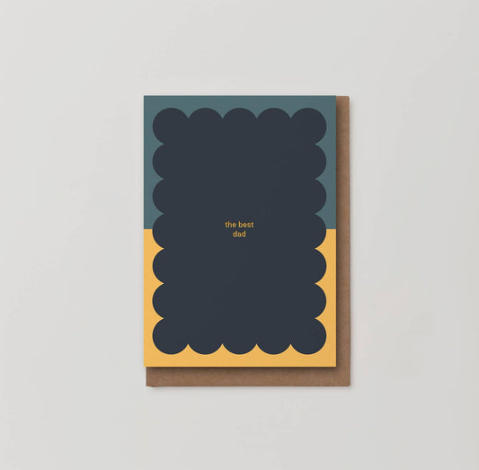 Kinshipped - The best dad Father's Day or Birthday foiled card