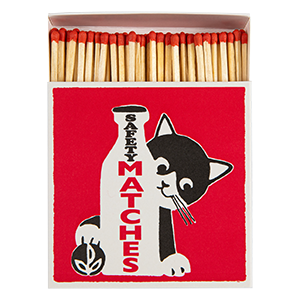 Milk Bottle Cat | Square - Safety Matches