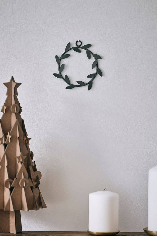 Olive Wreath Christmas Ornament