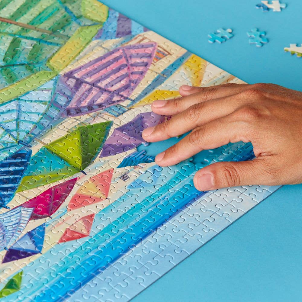 WerkShoppe 1000 Pc Puzzle – Umbrella Beach
