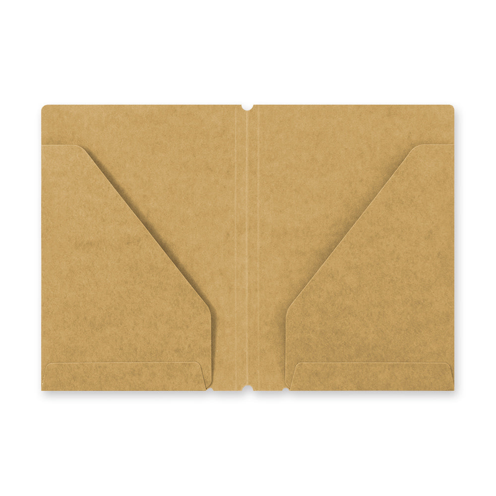 TRAVELER'S 010 Kraft File Notebook Passport Size