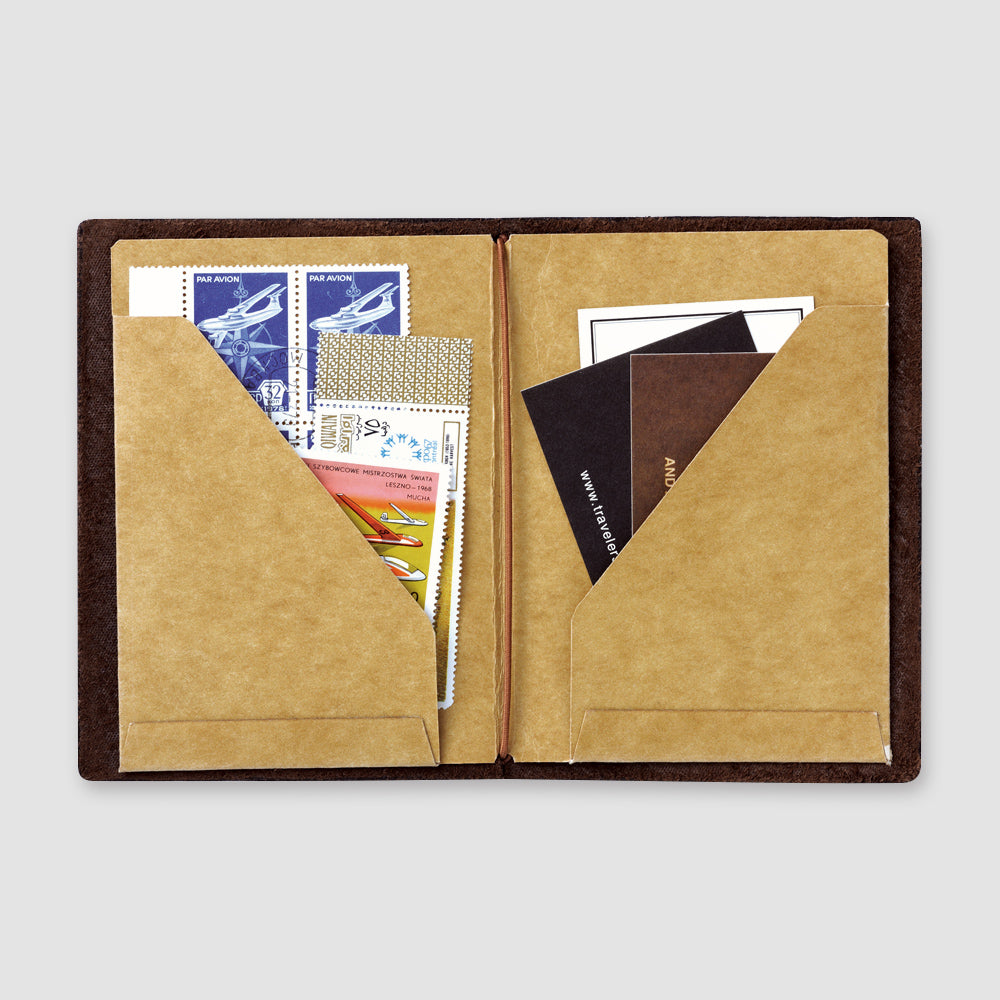 TRAVELER'S 010 Kraft File Notebook Passport Size