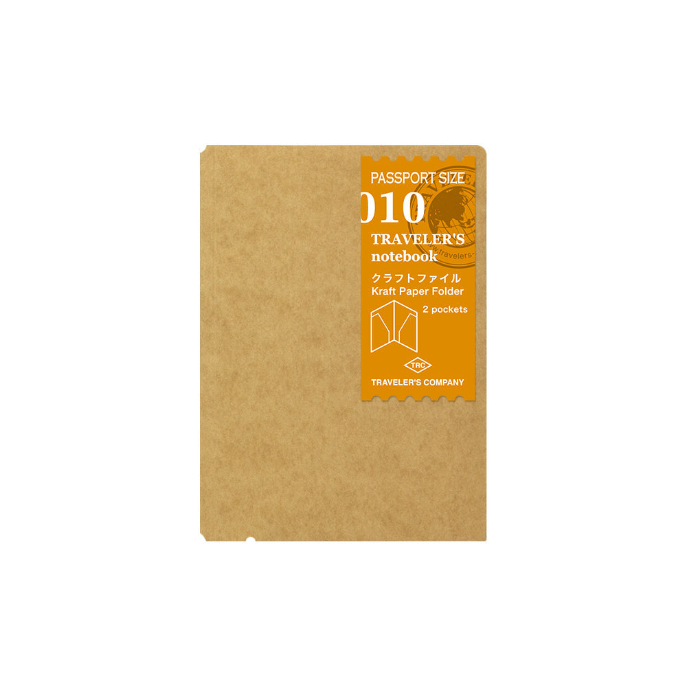 TRAVELER'S 010 Kraft File Notebook Passport Size