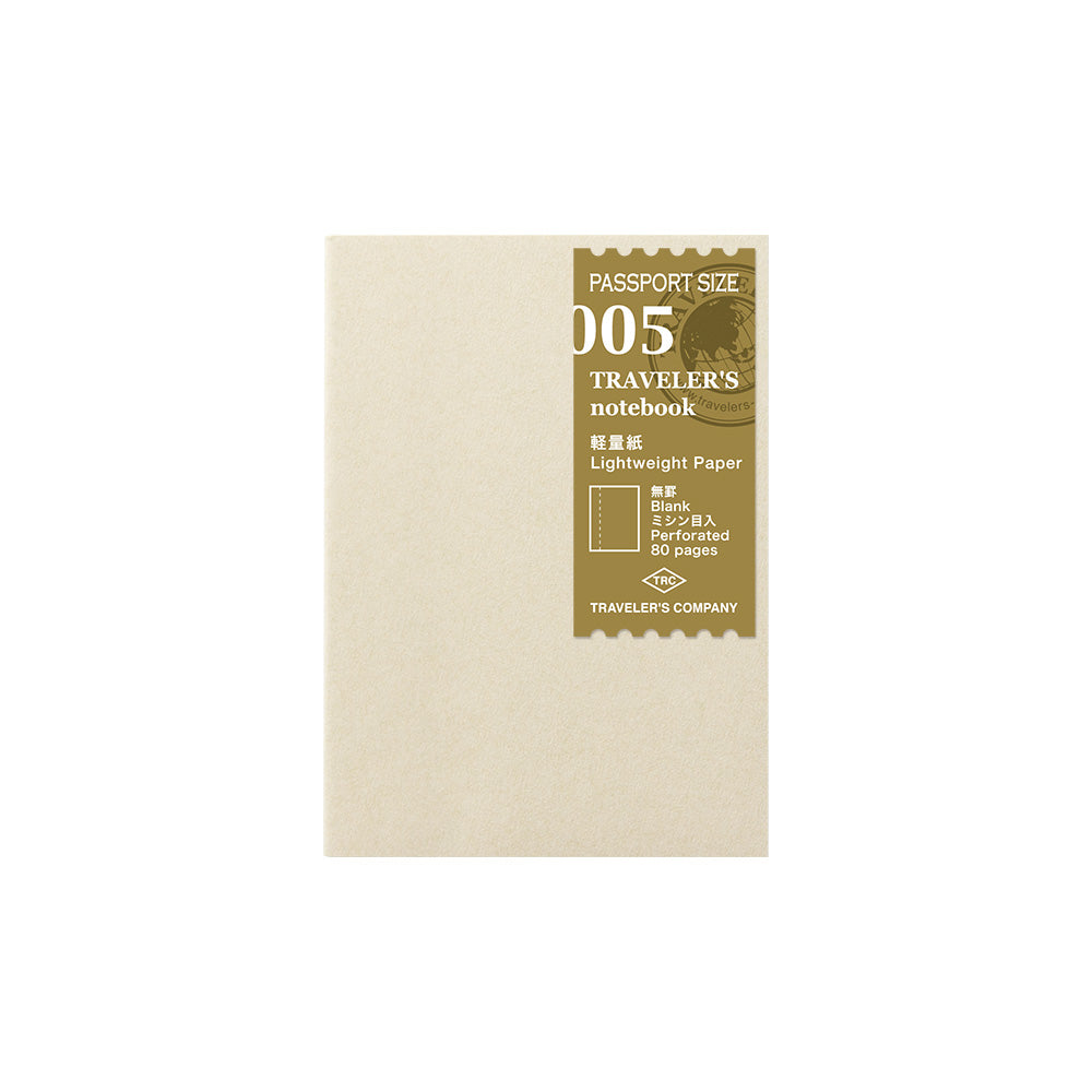 TRAVELER'S 005 Lightweight Paper Notebook Refill Passport Size