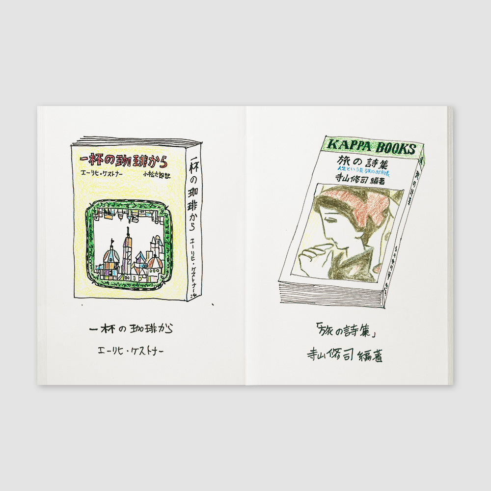 TRAVELER'S 008 Sketch Paper Notebook Refill Passport Size