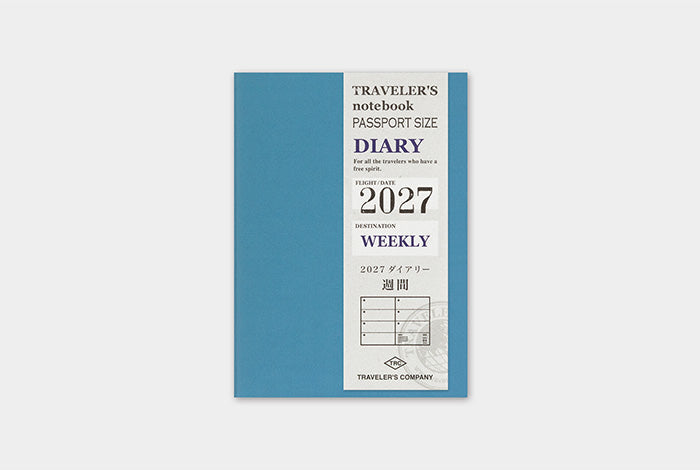 TRAVELER'S 2027 Passport Weekly Diary Notebook Insert