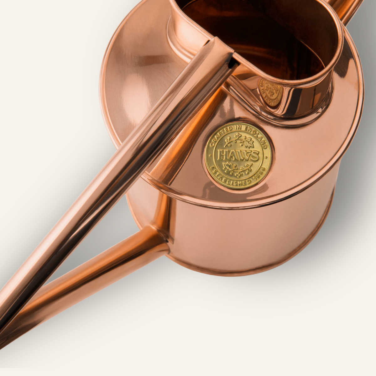 Copper Rowley Ripple with Baby Oval Rose fitted