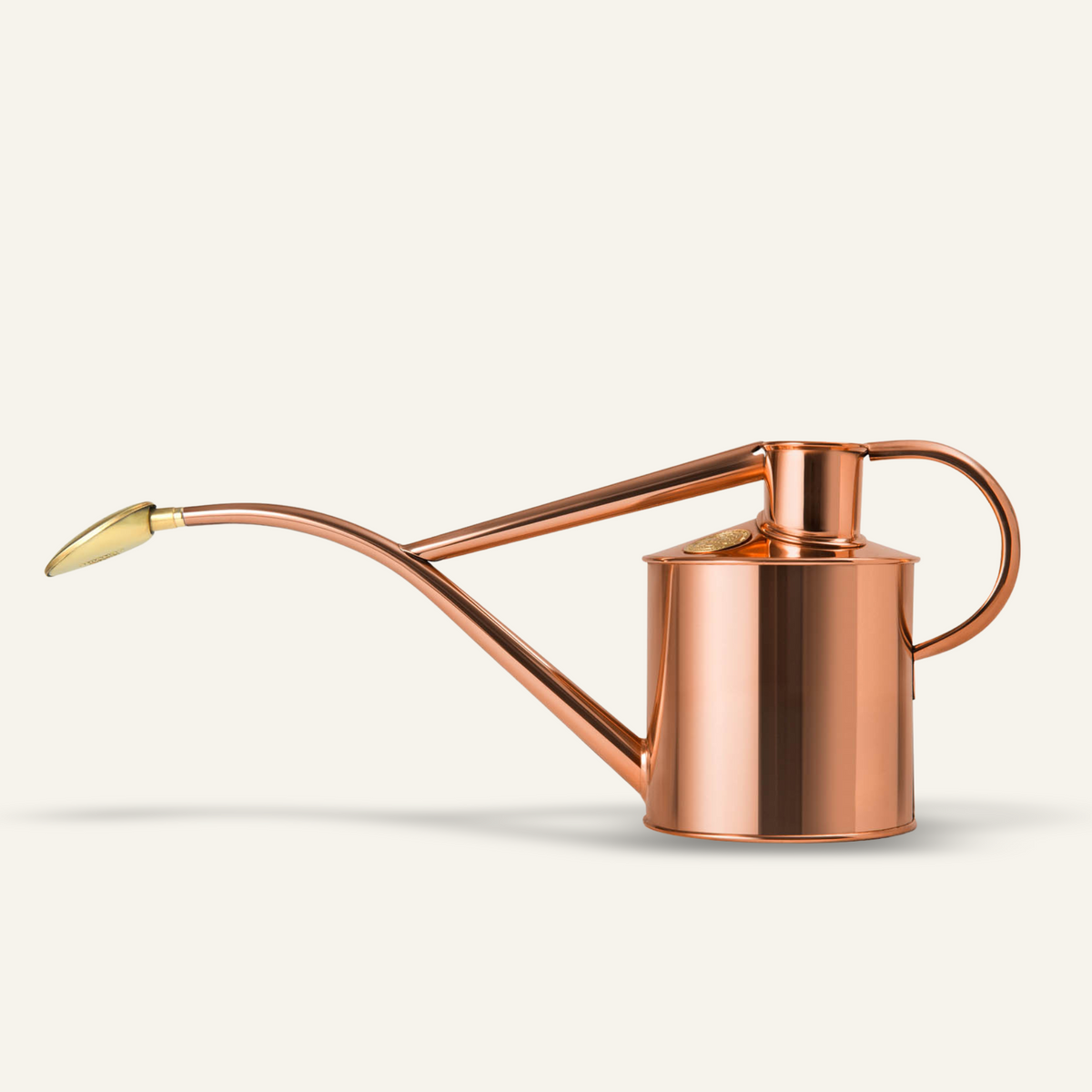 Haws Rowley Ripple two pint watering can in polished Copper