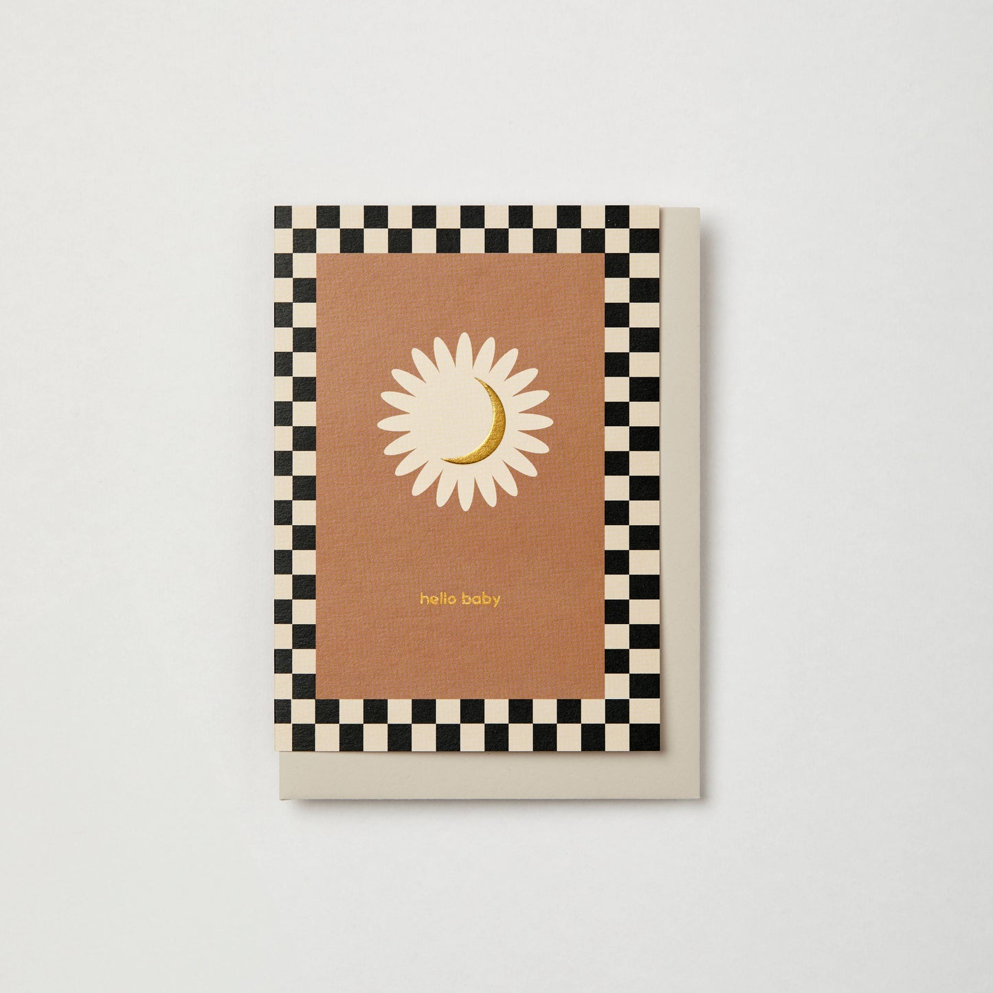 Kinshipped - HELLO BABY' MOON NEW BABY CARD