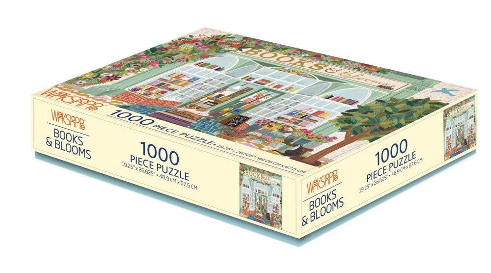 WerkShoppe 1000 Pc Puzzle – Books & Blooms