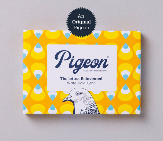 Pigeonposted - Pencil Pigeon, Folding Stationery Letter Set – Pack of 6