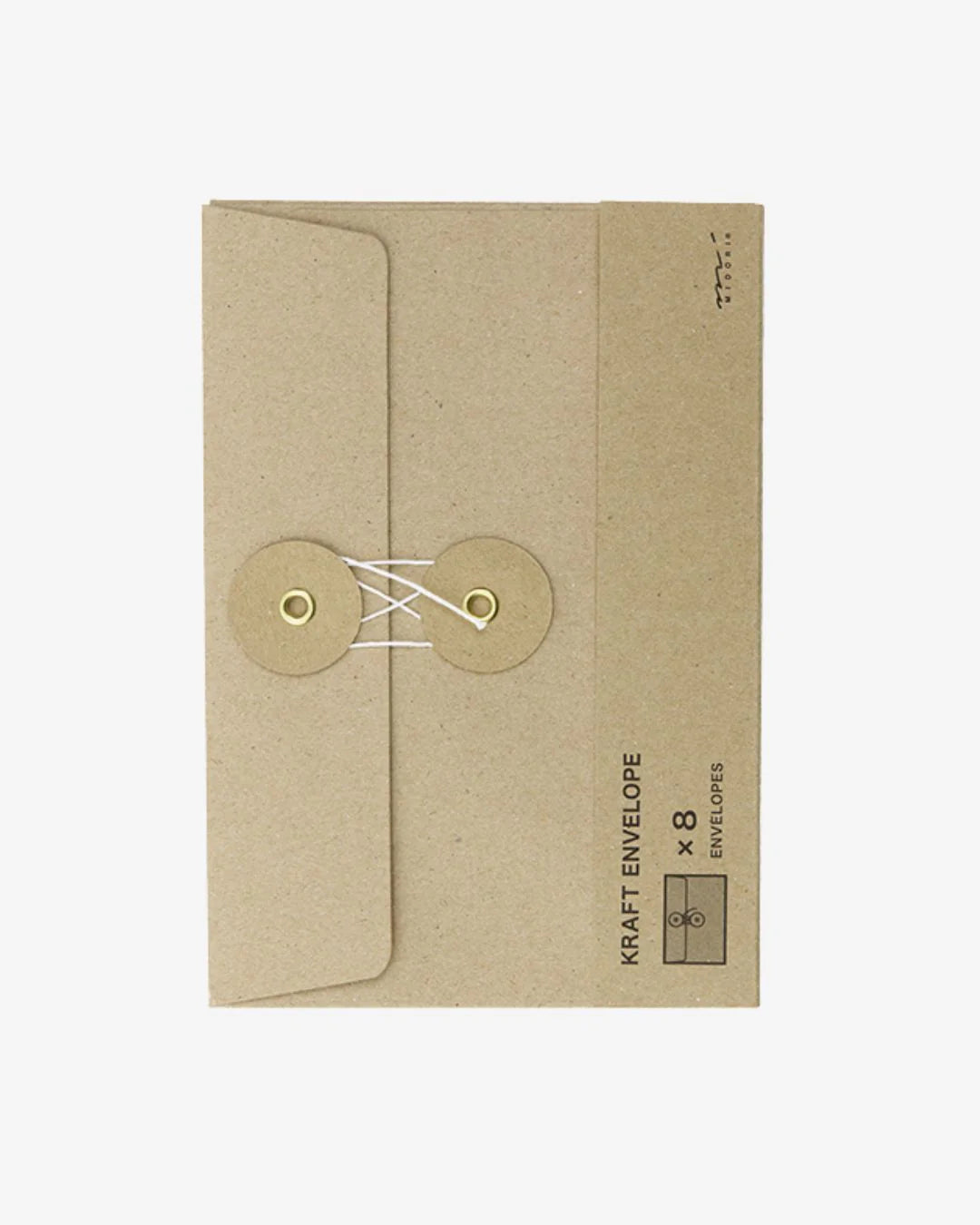 Kraft Envelope Tie, pack of 8