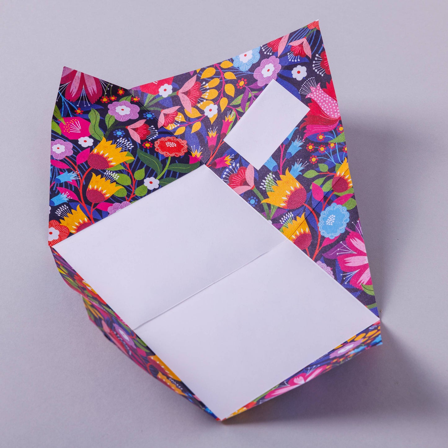 Floral Fantasia Pigeon. Botanical Folding Letters, Pack of 6