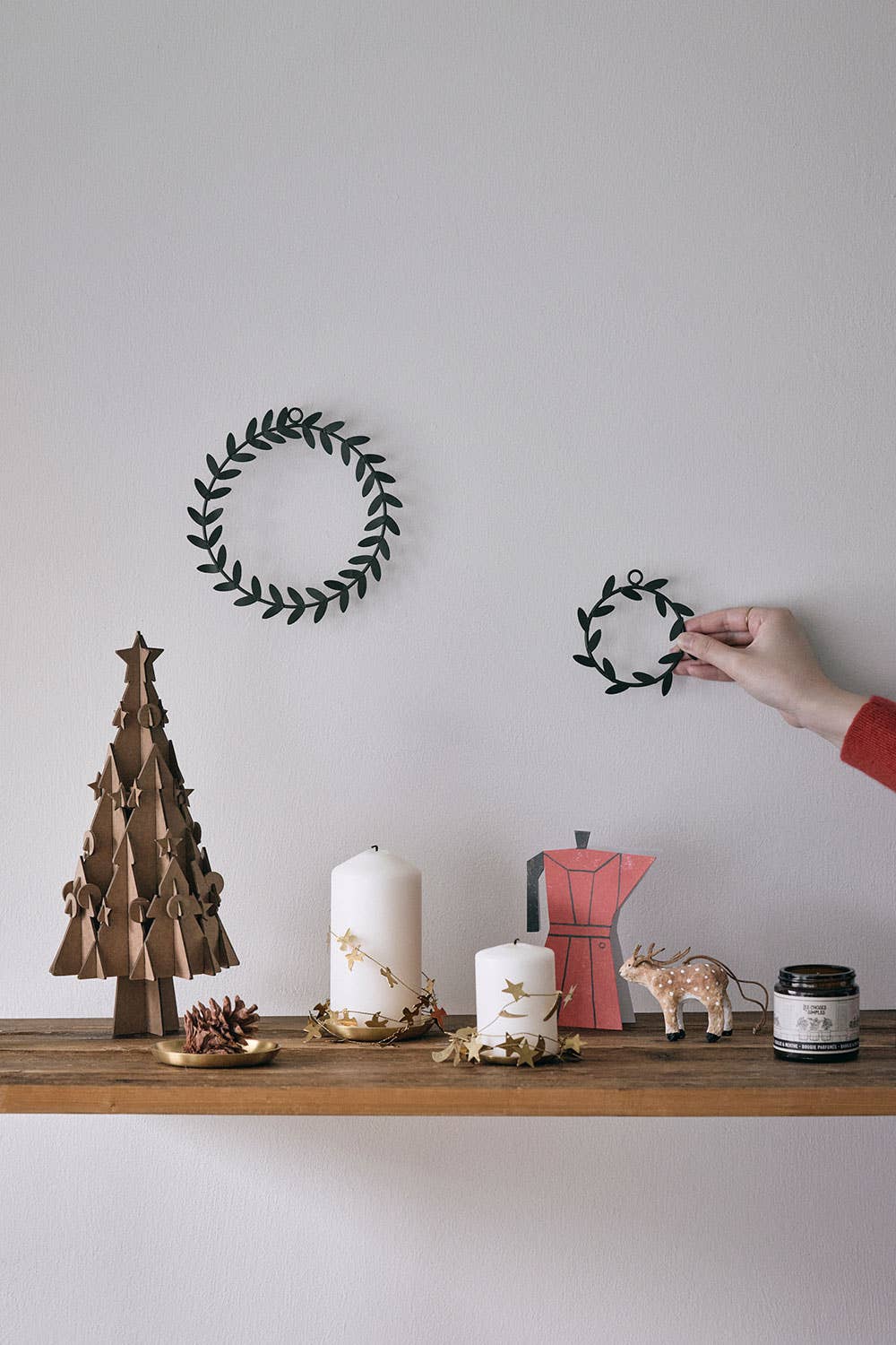 Olive Wreath Christmas Ornament