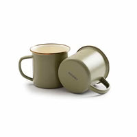 Barebones Enamel 2-Tone mug/tumbler - Olive Drab (each)