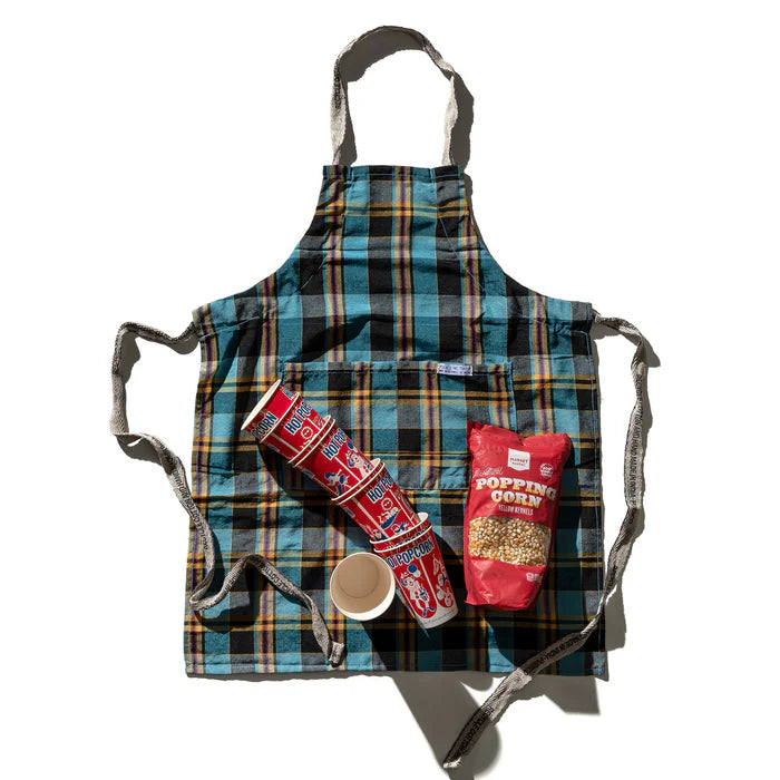Apron - recycled cotton check apron