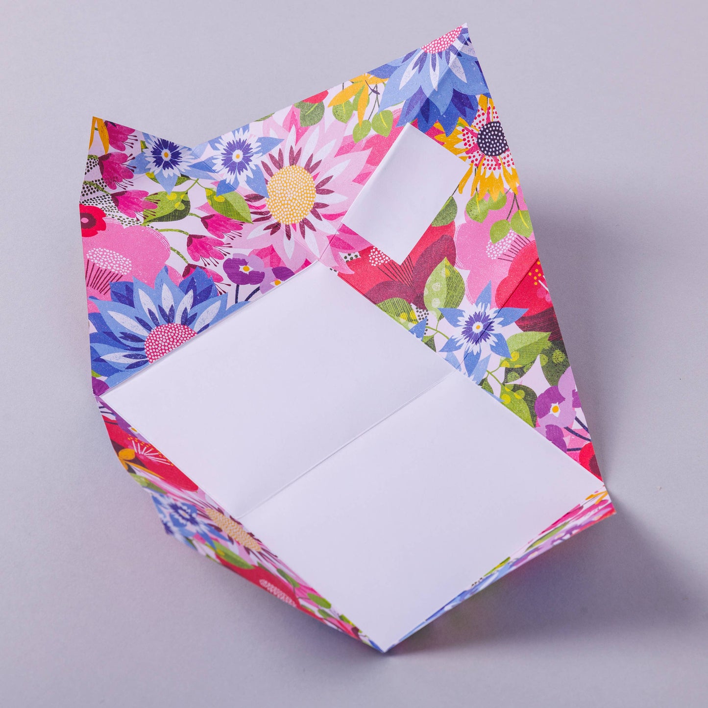 Floral Fantasia Pigeon. Botanical Folding Letters, Pack of 6