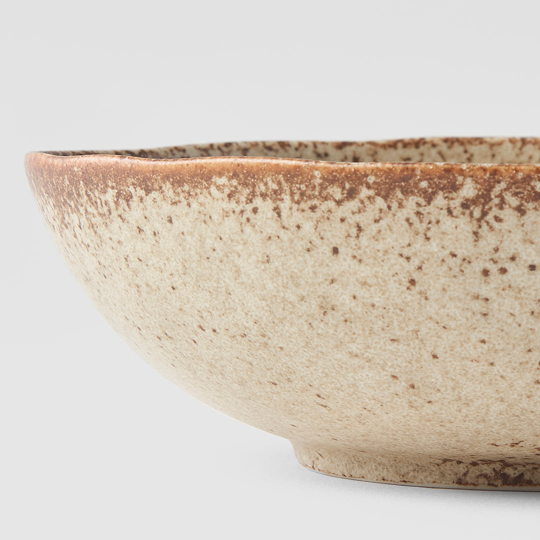 Made in Japan Oval Bowl in Sand Fade