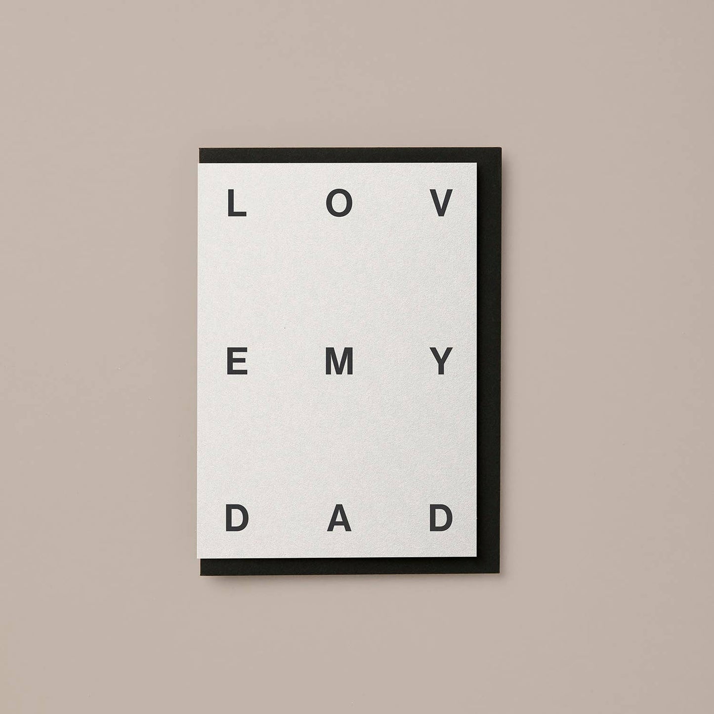 Kinshipped - LOVE MY DAD typography fathers day card