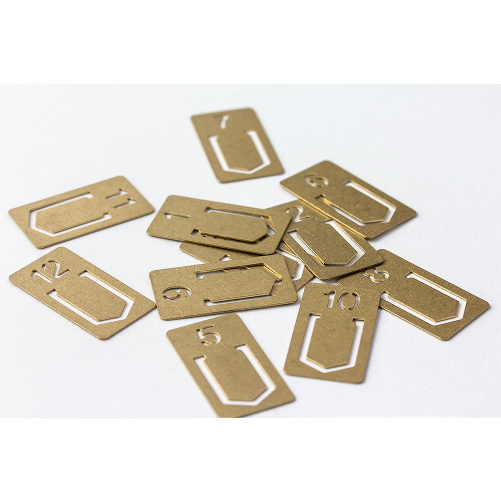 TRAVELER'S CO Brass Number Clips