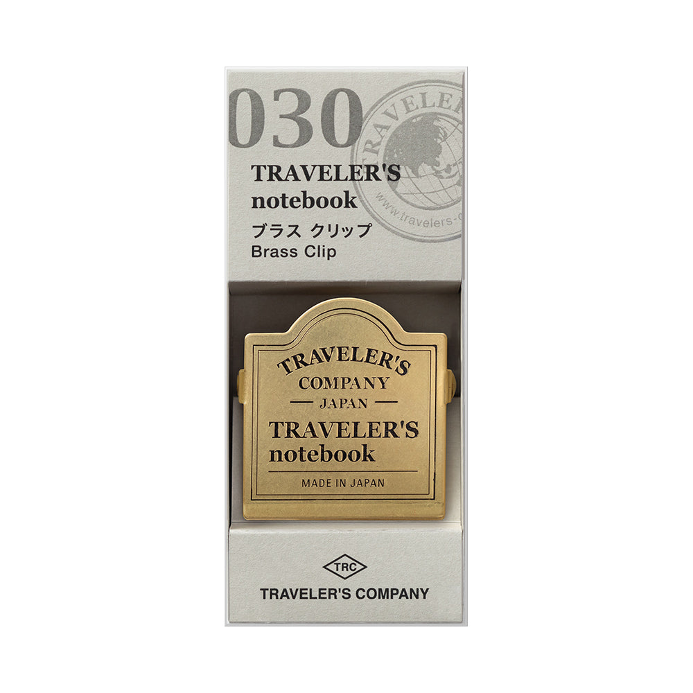 TRAVELER'S CO Brass Clip TRC Logo