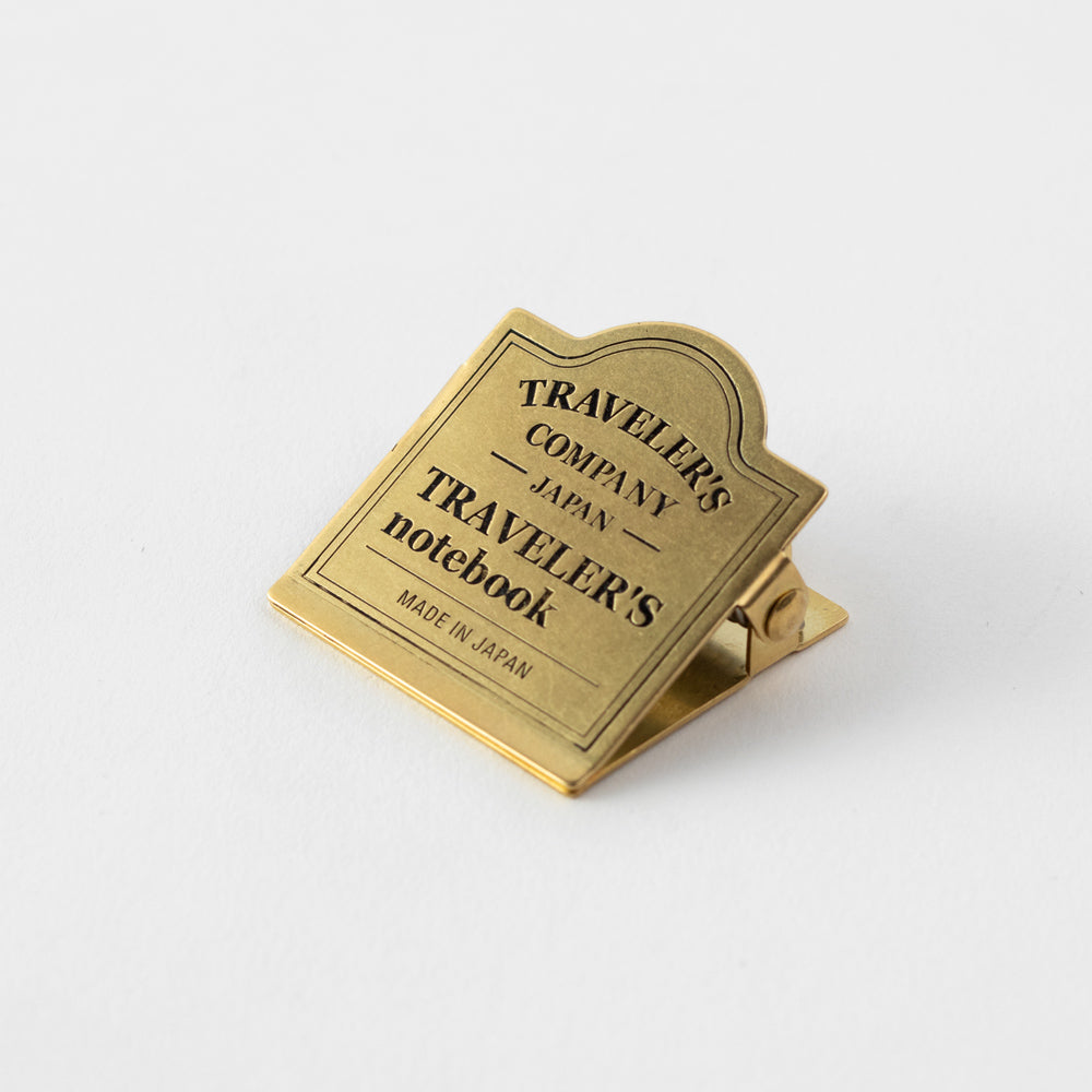 TRAVELER'S CO Brass Clip TRC Logo