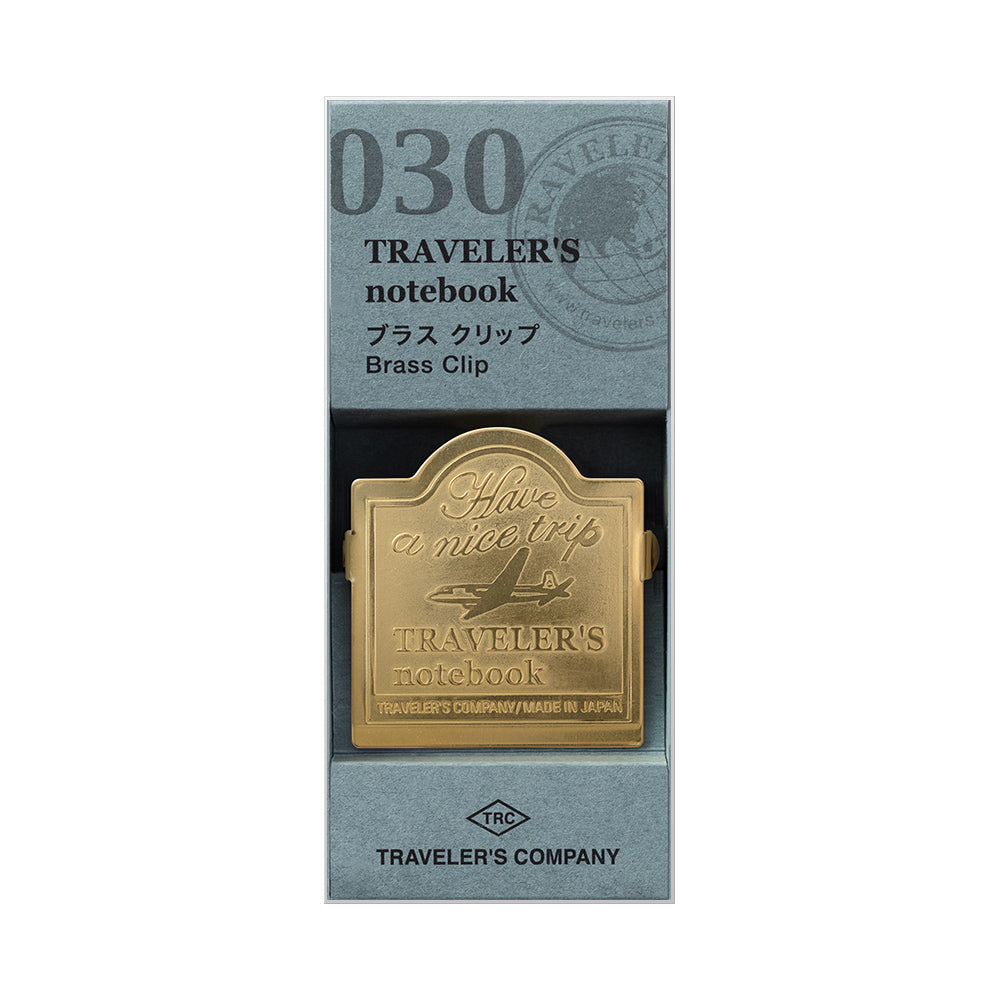 TRAVELER'S CO Brass Clip TRC Airplane