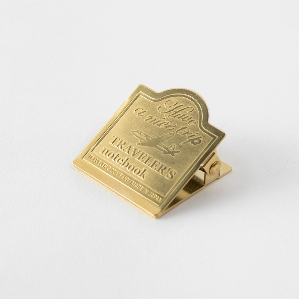 TRAVELER'S CO Brass Clip TRC Airplane
