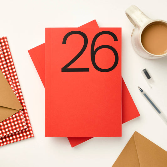 Red 2026 Planner with Black Foiled Cover