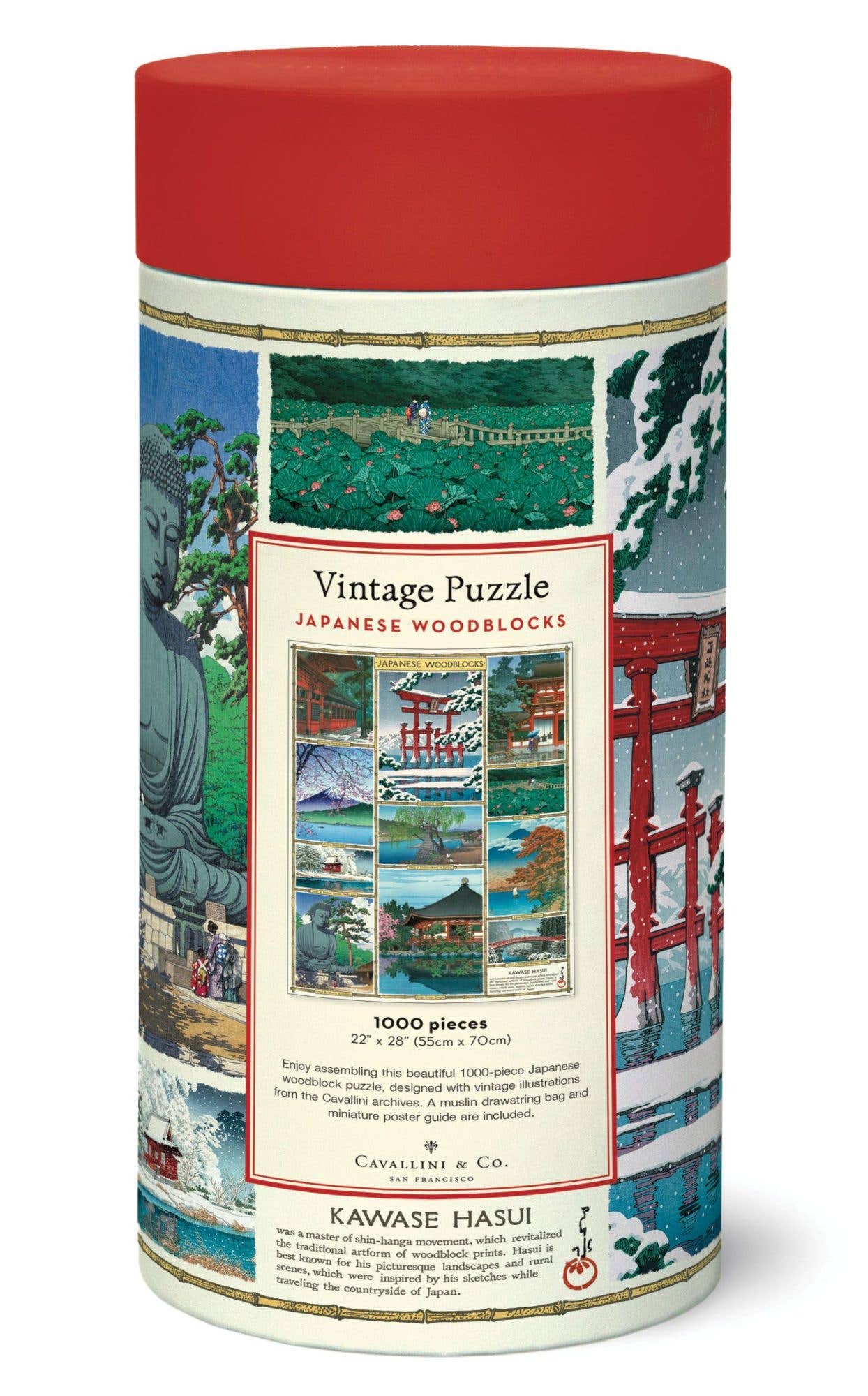 Cavallini - 1000 Pc Puzzle Japanese Woodblocks