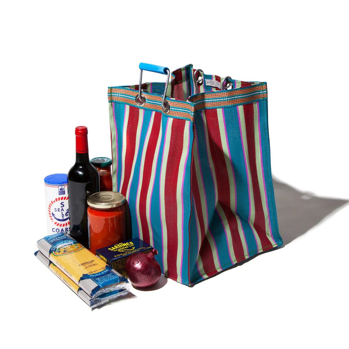 Puebco Recycled plastic stripe bag - Rectangle D26