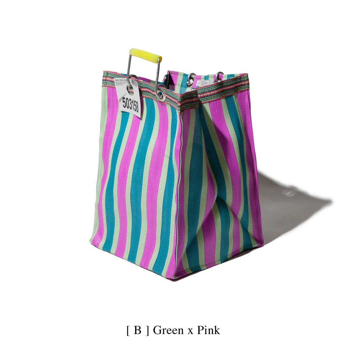 Puebco Recycled plastic stripe bag - Rectangle D26