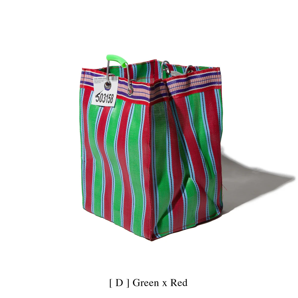 Puebco Recycled plastic stripe bag - Rectangle D26