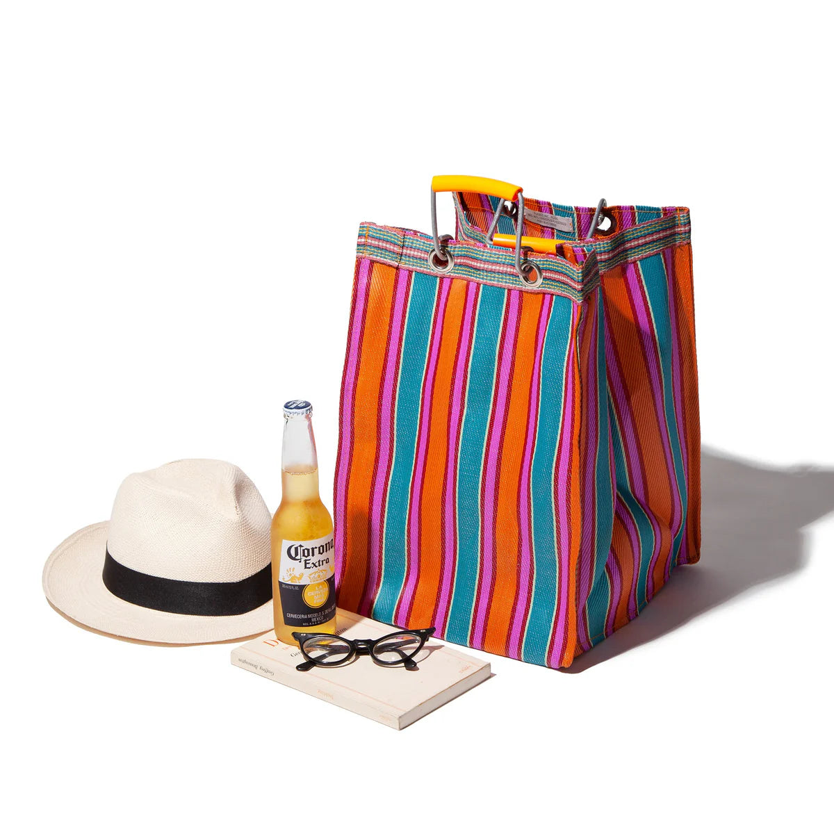 Puebco Recycled plastic stripe bag - Rectangle D26