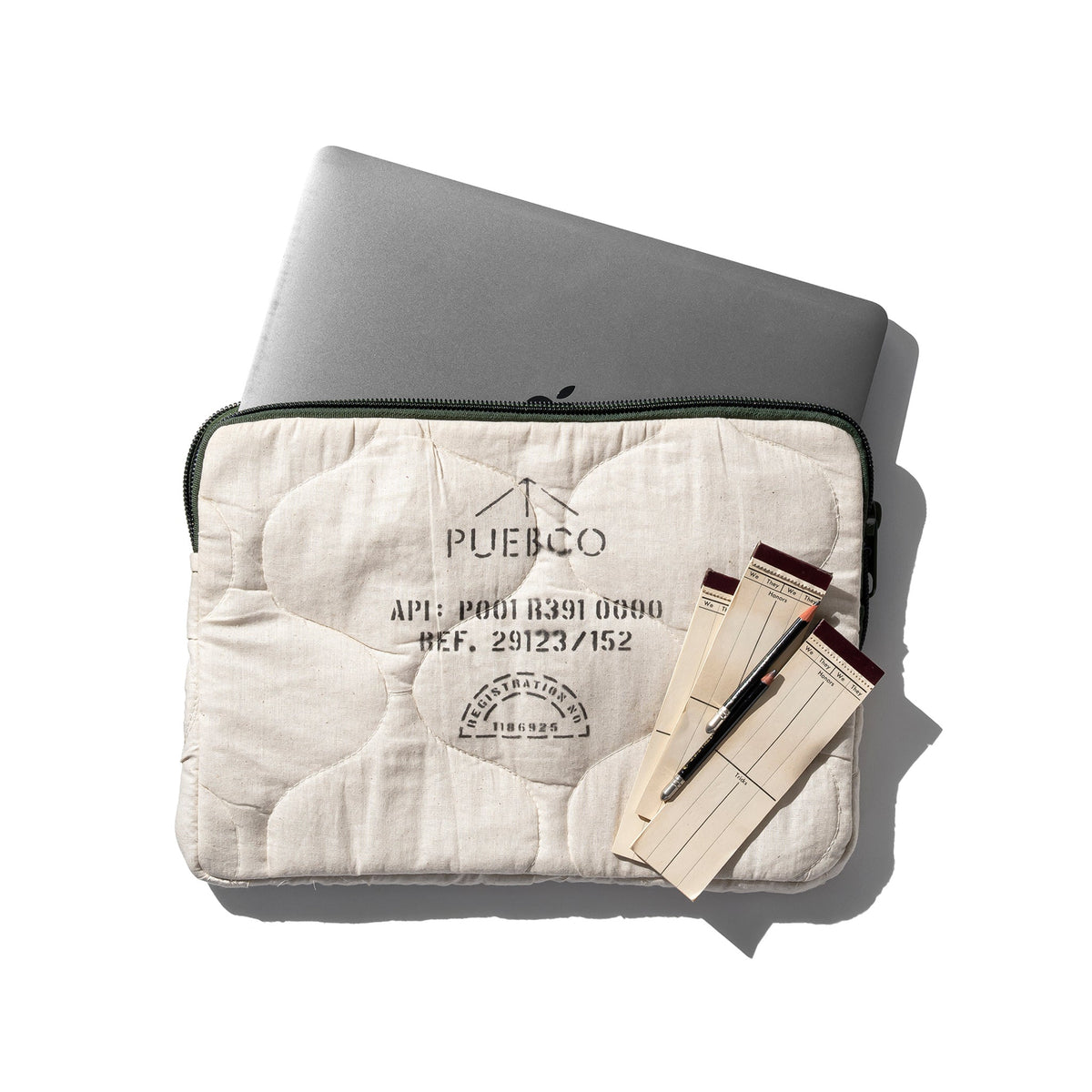 Puebco quilted laptop case, 13 inch