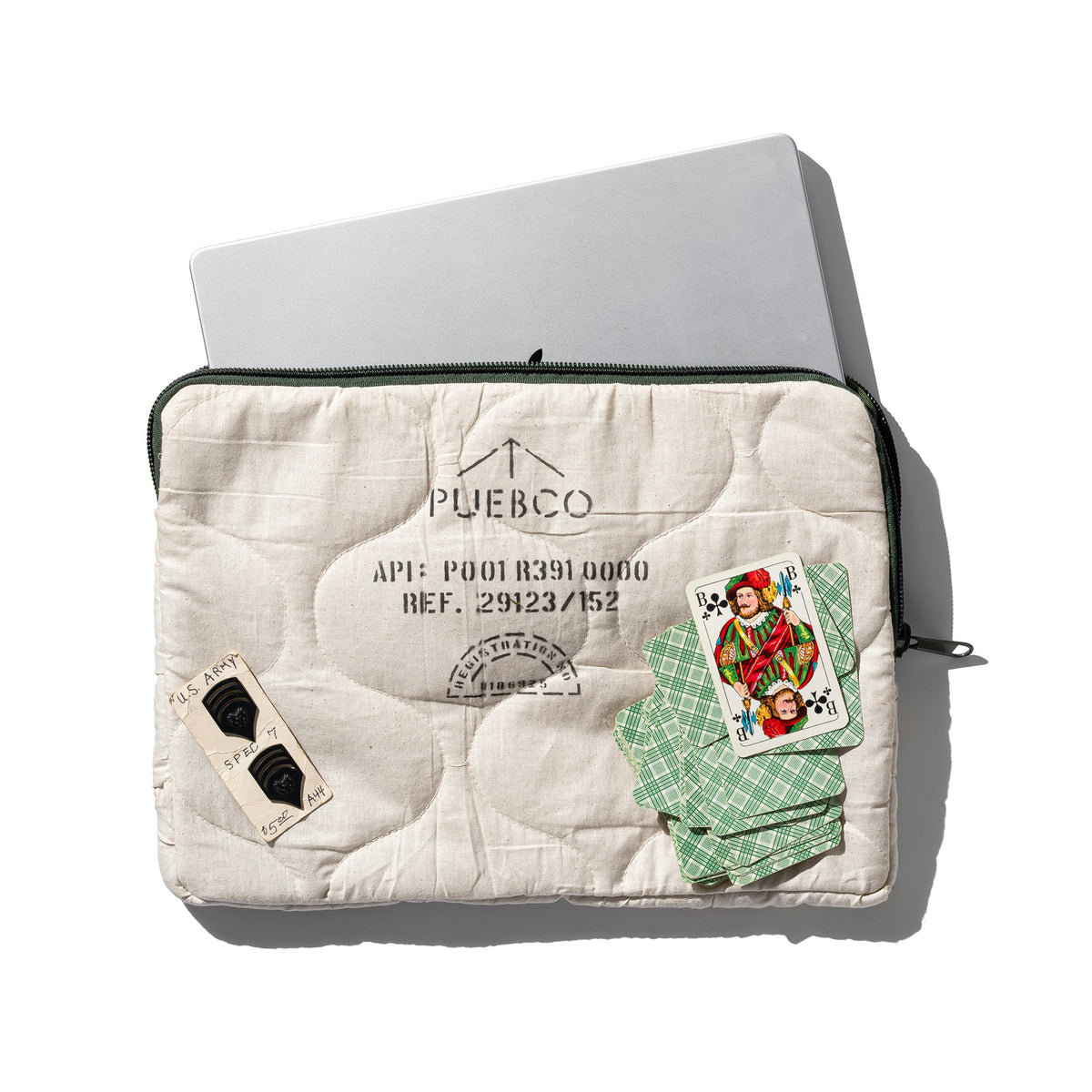 Puebco quilted laptop case, 15 inch